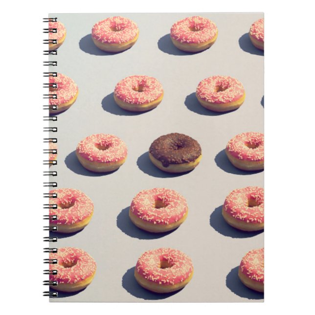 Doughnuts In A Group Notebook (Front)