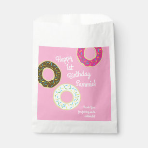 Doughnuts Kids Doughnuts 1st Birthday Party Favour Bag