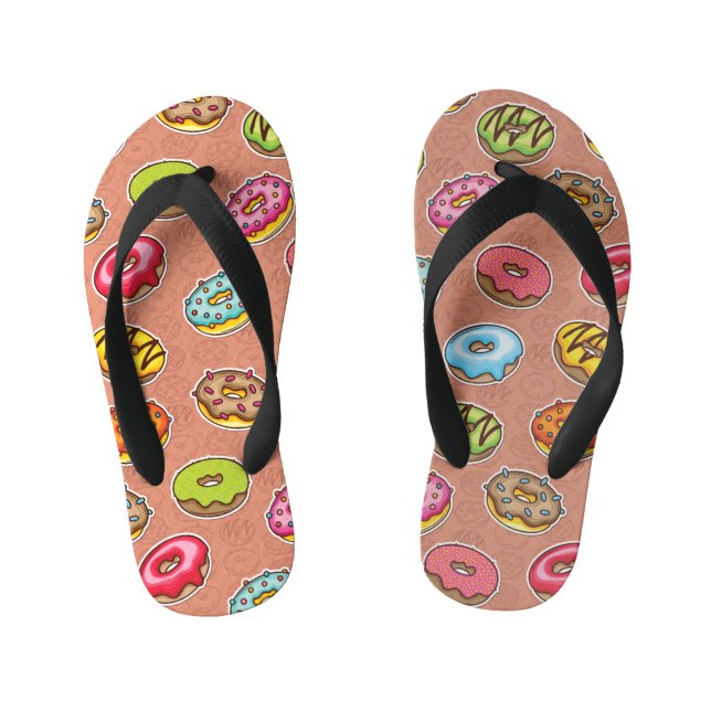Doughnuts  kid's flip flops (Footbed)