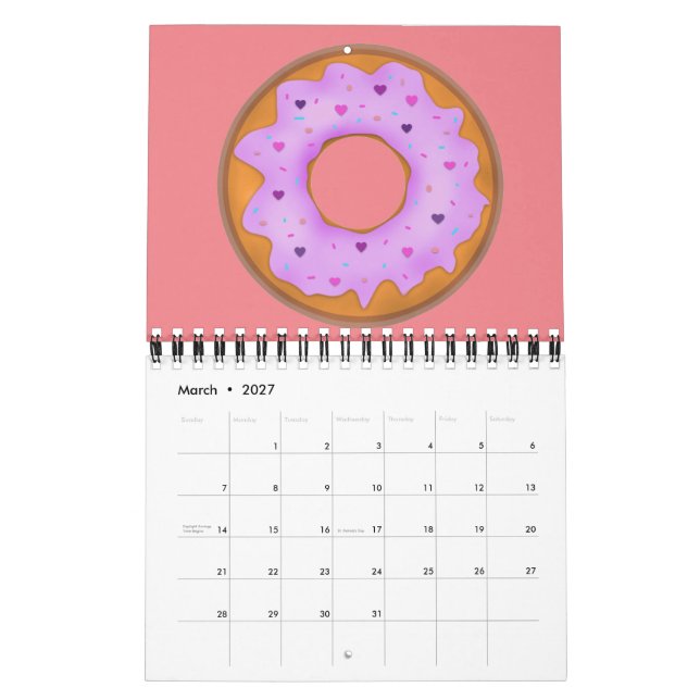 Doughnuts Love Calendar (Mar 2027)