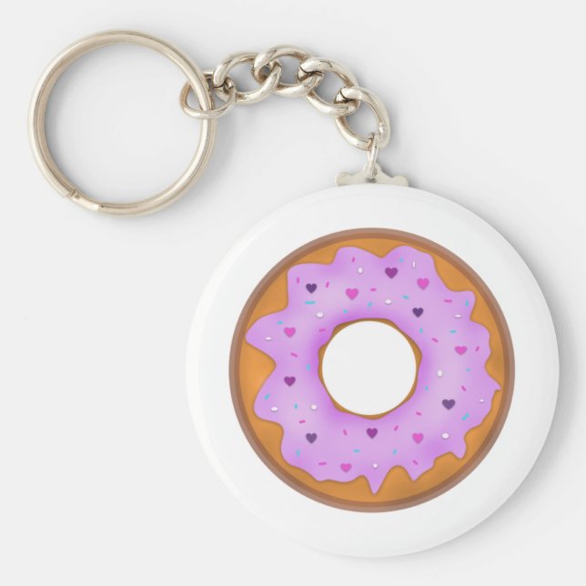 Doughnuts Love Keychains (Front)