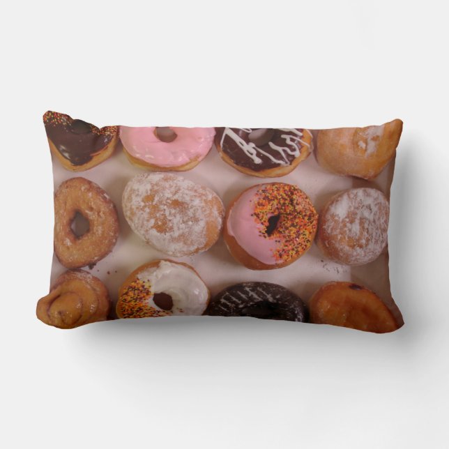 Doughnuts! Lumbar Pillow (Front)