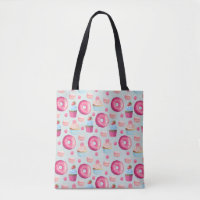 Doughnuts Macarons And Cupcake Pattern In Watercol