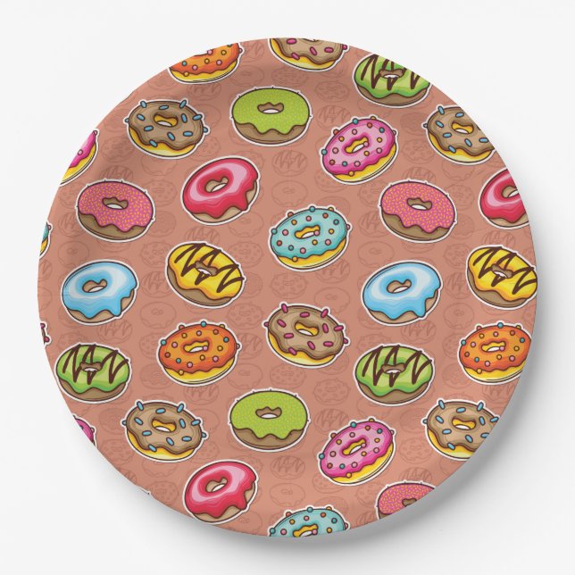 Doughnuts  paper plate (Front)
