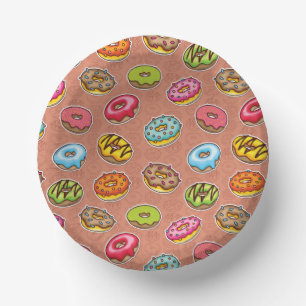 Doughnuts Paper Plate