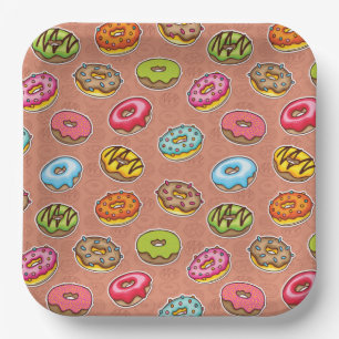 Doughnuts paper plate