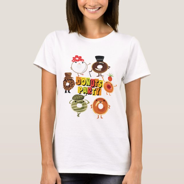 Doughnuts Party T-Shirt (Front)