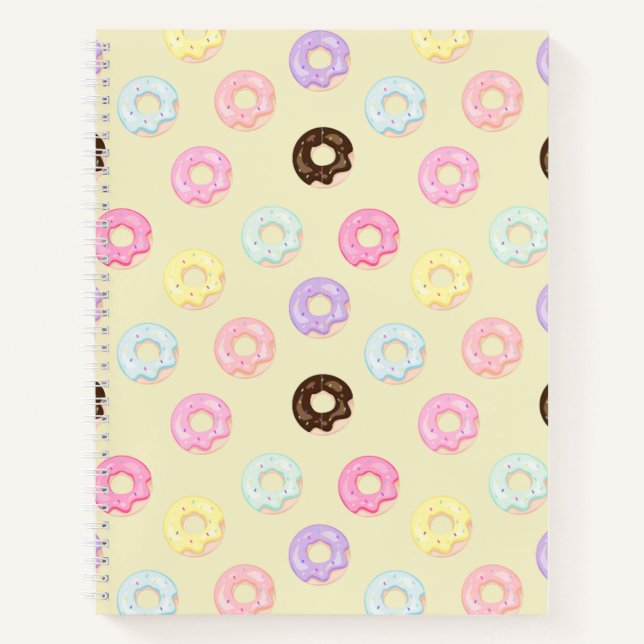 Doughnuts Pattern  Notebook (Front)