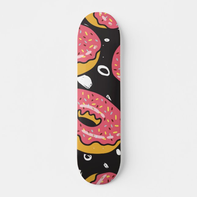 Doughnuts Pattern Skateboard (Front)