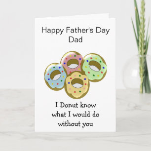 Doughnuts Personalised Father's Day Card