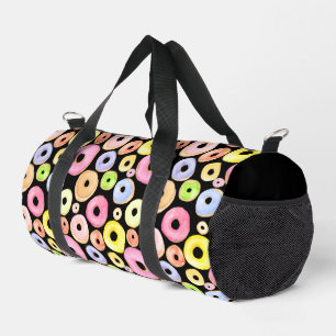 Doughnuts Pink Blue Purple Duffle Bag