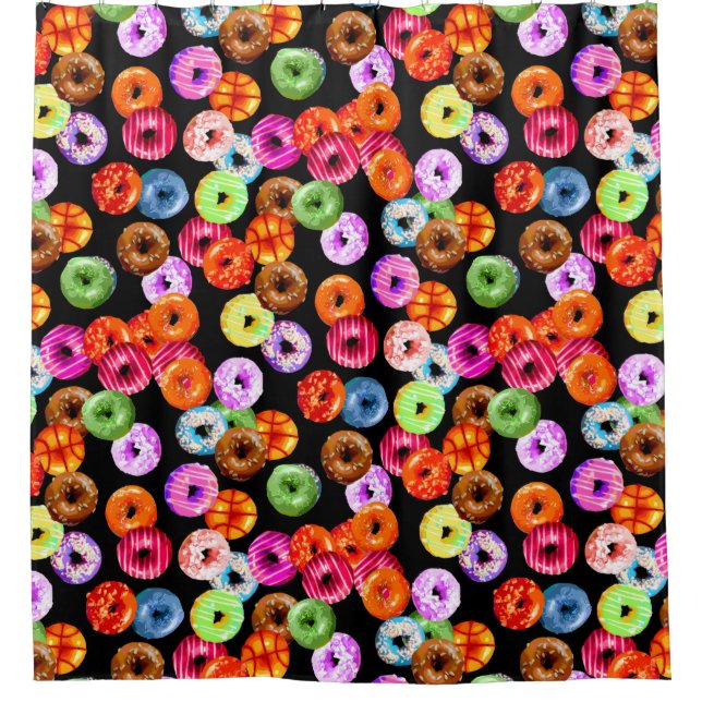 Doughnuts seamless pattern + your backgr. & ideas (Front)