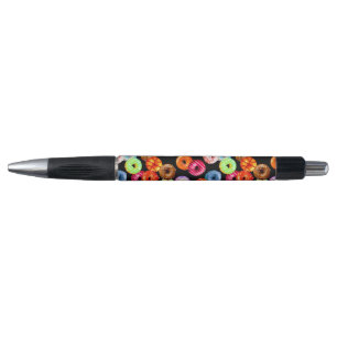 Doughnuts seamless pattern + your backgr. & ideas pen