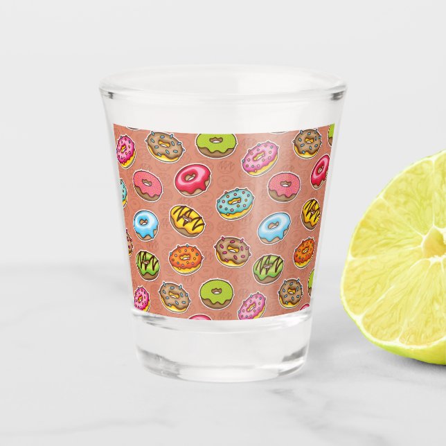 Doughnuts  shot glass (Front)