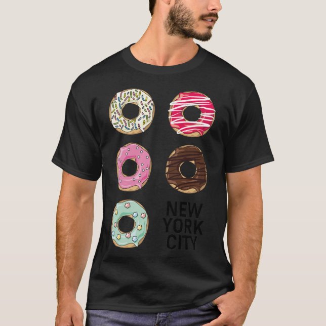 Doughnuts space birthday ecavator boy  T-Shirt (Front)