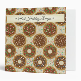 Doughnuts Theme Best Holiday Recipes Binder