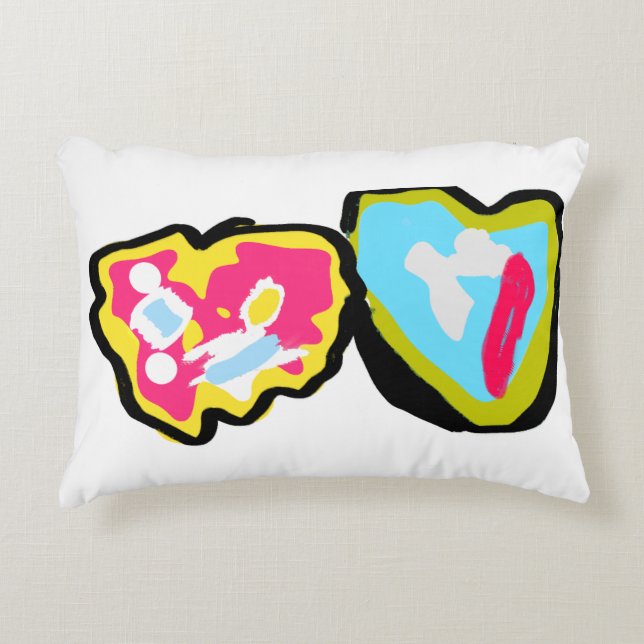 Doughnuts valentine  accent pillow (Front)