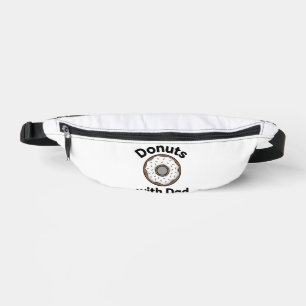 Doughnuts With Dad Vintage Doughnut Shirt Design_1 Fanny Pack