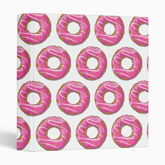 Doughnuts with pink icing binder (Front/Spine)