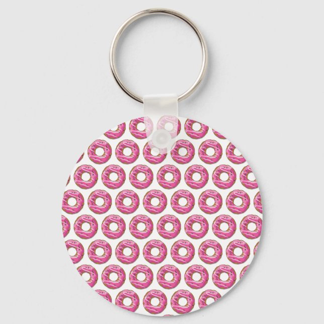 Doughnuts with pink icing keychain (Front)