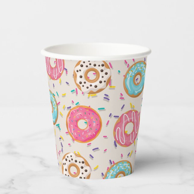 Doughnuts with Sprinkles Paper Cups (Front)