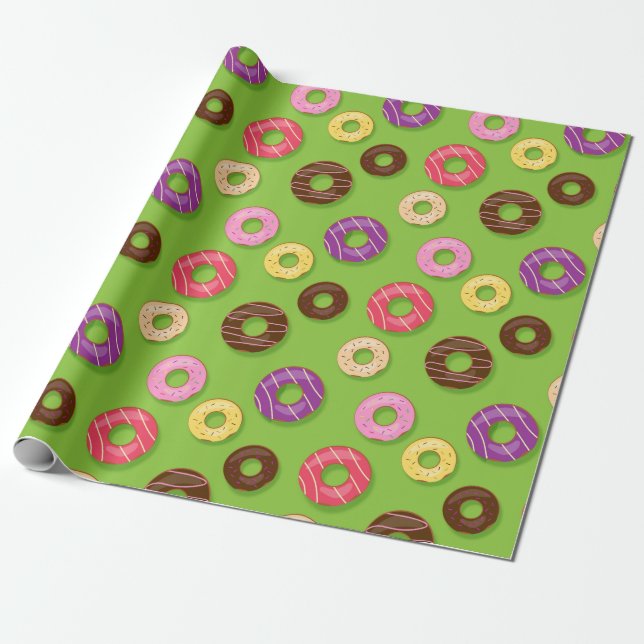 Doughnuts Wrapping Paper (Unrolled)