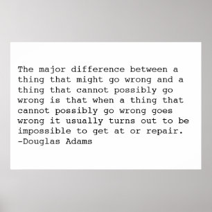 Douglas Adams Poster