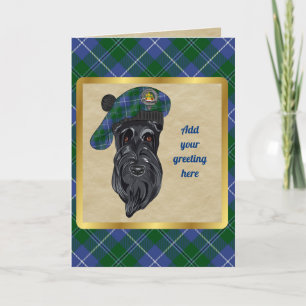 Douglas Badge & Tartan Personalized Card