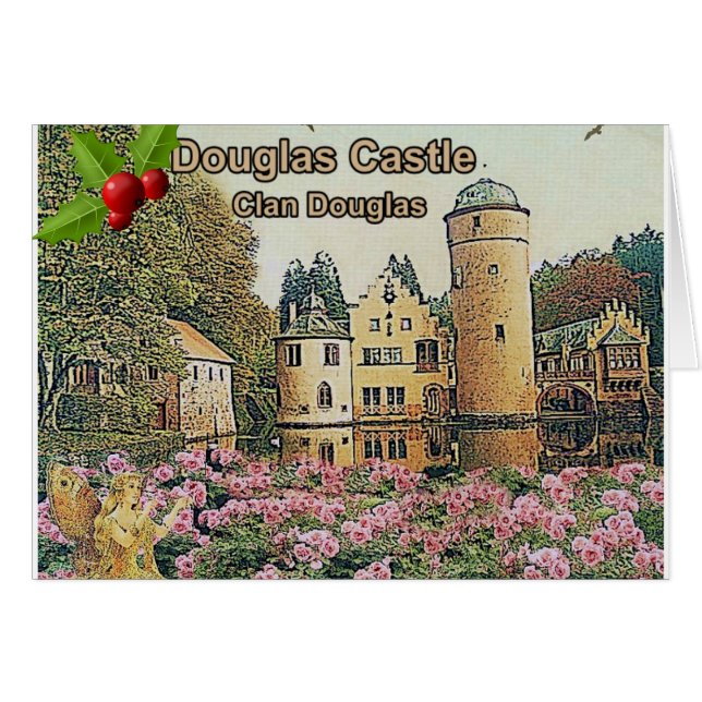 Douglas Castle - Siège De Clan Douglas Carte De Va (Devant horizontal)