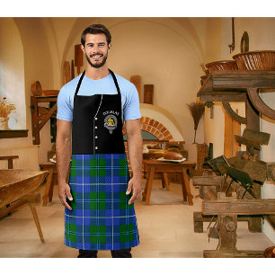 Douglas Clan Badge & Tartan Kilt Apron