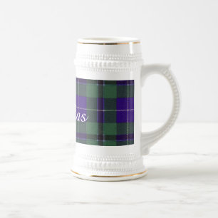 Douglas clan Plaid Scottish tartan Beer Stein