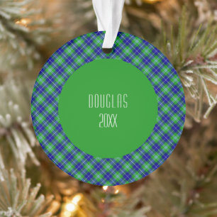 Douglas Clan Tartan Scottish Plaid Ornament