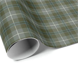 Douglas Clan Weathered Tartan Wrapping Paper