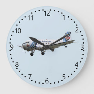 Douglas Dakota DC3 G-AMSV Large Clock