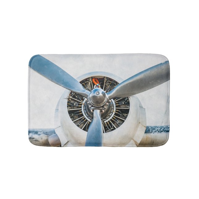 Douglas DC-3 Aircraft. Propeller Bath Mat (Front)