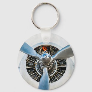 Douglas DC-3 Aircraft. Propeller Keychain