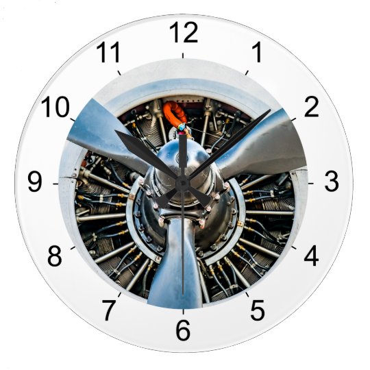 Douglas DC-3 Aircraft. Propeller Wall Clock