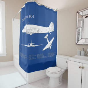 Douglas DC-3 - Airplane Blueprint Drawing Plan ABD
