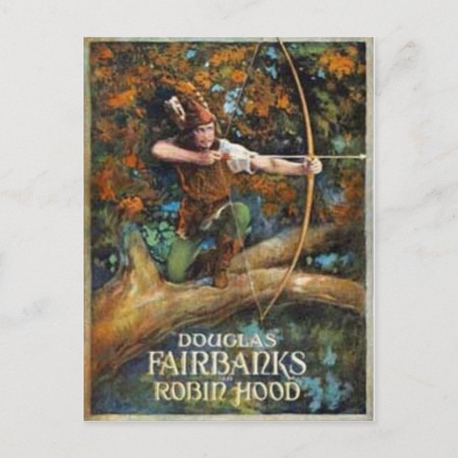 Douglas Fairbanks as Robin Hood Postcard (Front)
