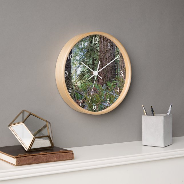 Douglas Fir Conifer Forest Clock (Office)