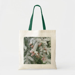 Douglas Fir Covered with Ice Tote Bag