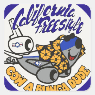 Douglas KC-10 Extender California Freestyle Square Sticker