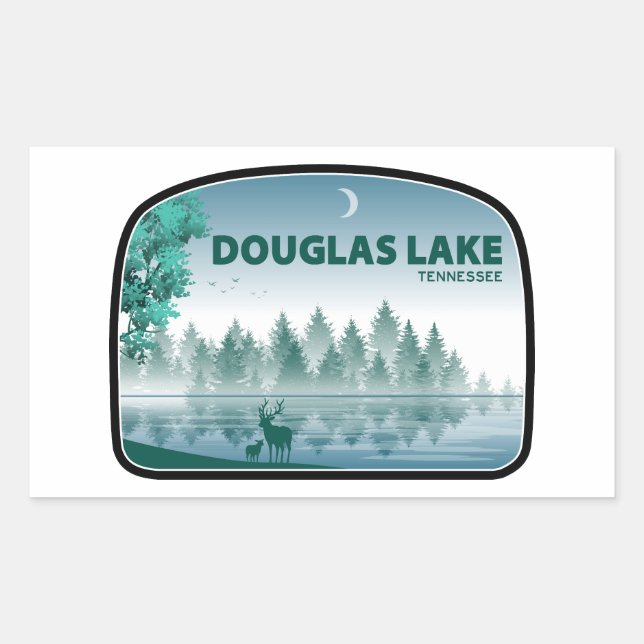 Douglas Lake Tennessee Deer Sticker (Front)