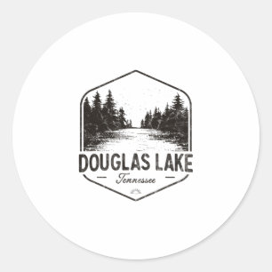 Douglas Lake Tennessee Outdoors Vintage Classic Round Sticker