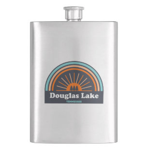 Douglas Lake Tennessee Rainbow Hip Flask