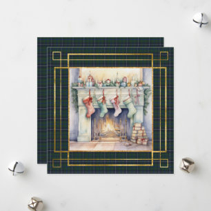 Douglas Modern Scottish Tartan Christmas Holiday Card