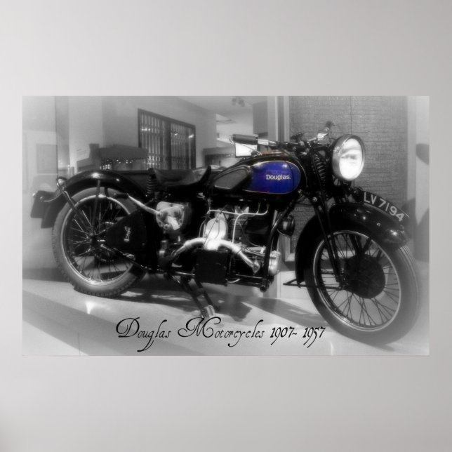 Douglas Motorcycle Poster (Front)