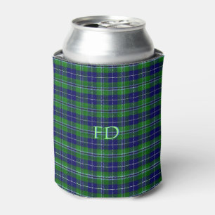 Douglas Official Tartan with monogram / initials Can Cooler