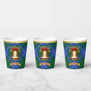 Douglas Personalized Tartan Christmas Paper Cups
