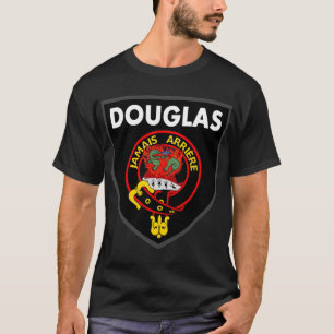 Douglas Salamander crest on black t-shirt
